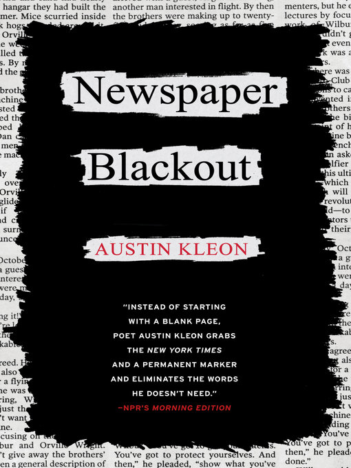 Title details for Newspaper Blackout by Austin Kleon - Wait list